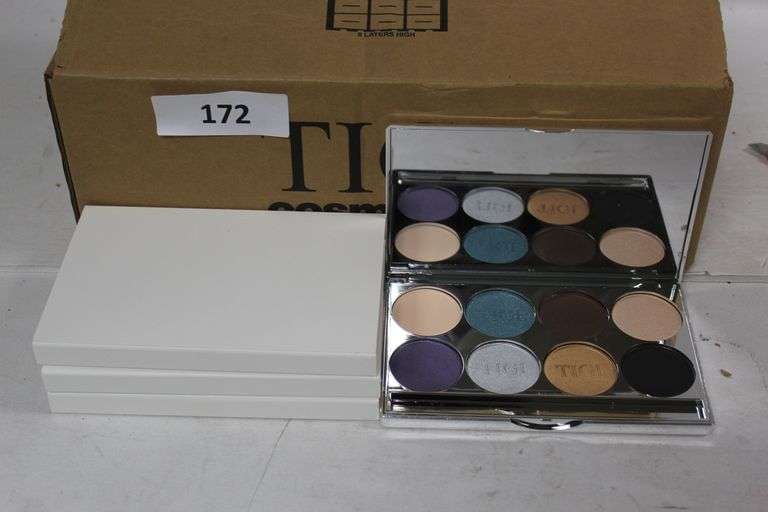 TIGI COSMETICS 764198 HIGH DENSITY+C30 EYESHADOW PALETTE MIDNIGHT BLACK .92OZ