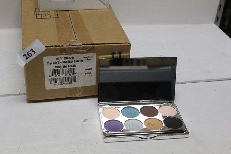 TIGI COSMETICS 764198 HIGH DENSITY+C30 EYESHADOW PALETTE MIDNIGHT BLACK .92OZ