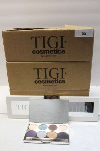 TIGI COSMETICS 764198 HIGH DENSITY+C30 EYESHADOW PALETTE MIDNIGHT BLACK .92OZ