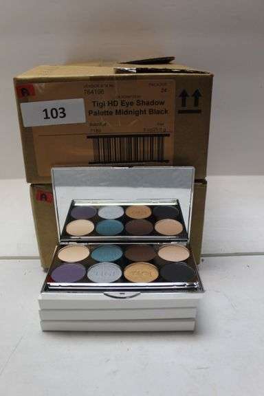 TIGI COSMETICS 764198 HIGH DENSITY+C30 EYESHADOW PALETTE MIDNIGHT BLACK .92OZ