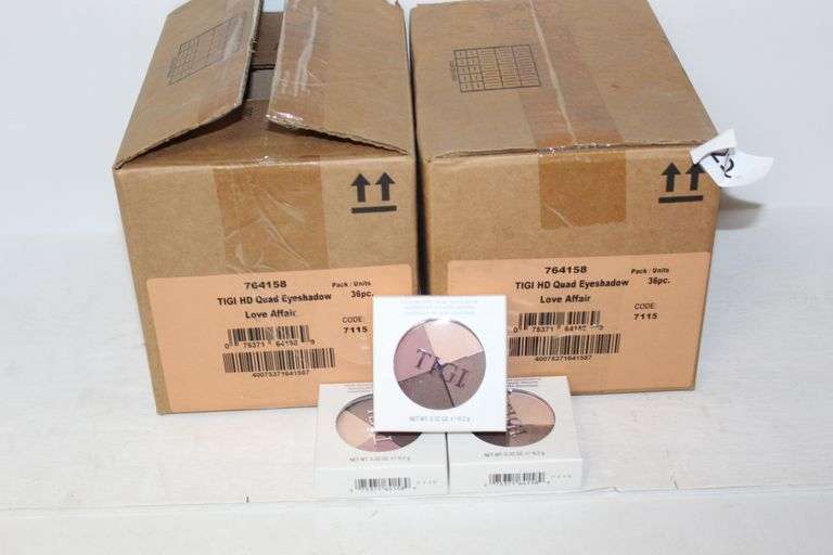 TIGI COSMETICS 764158 HIGH DENSITY QUAD EYESHADOW LOVE AFFAIR COLORS .32OZ