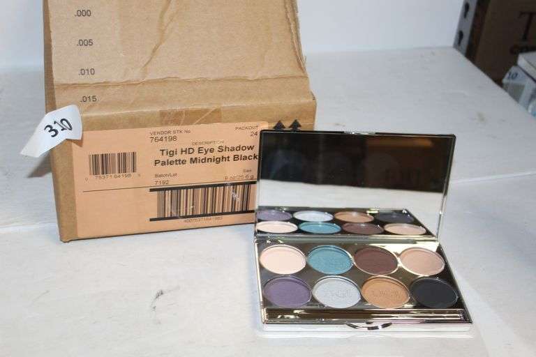 TIGI COSMETICS 764198 HD EYE SHADOW PALETTE MIDNIGHT - BLACK .9OZ