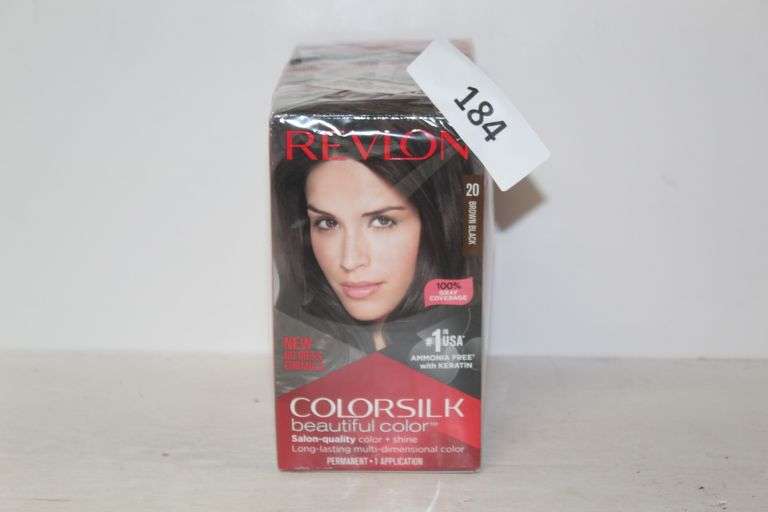 REVLON COLORSILK #20 BROWN BLACK PERMANENT HAIR DYE