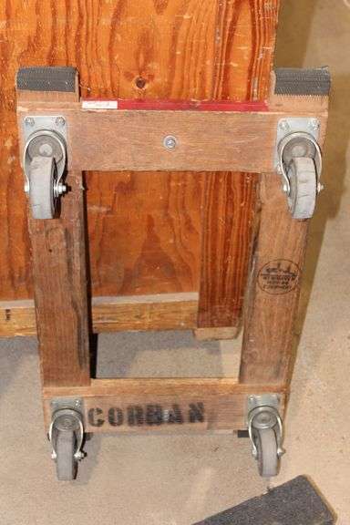 NEW HAVEN MOVING COMPANY HARDWOOD DOLLY APROX 18"x32"