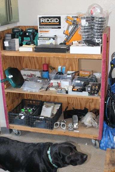 3-TIER SOLID WOOD HEAVY DUTY ROLLING WAREHOUSE CART APROX 4' x 2' x 4'6.5" **Must be picked up after 3pm or schedule for next day**