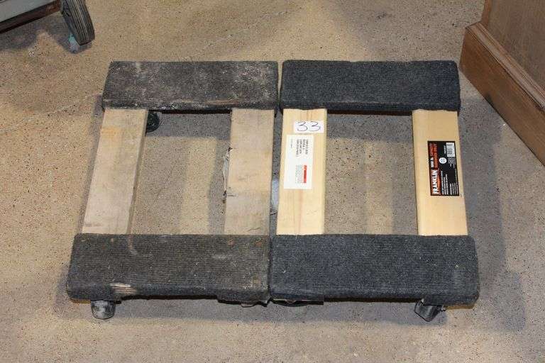 FRANKLIN 100LB HARDWOOD DOLLY APPEARS NEW 12"x18"