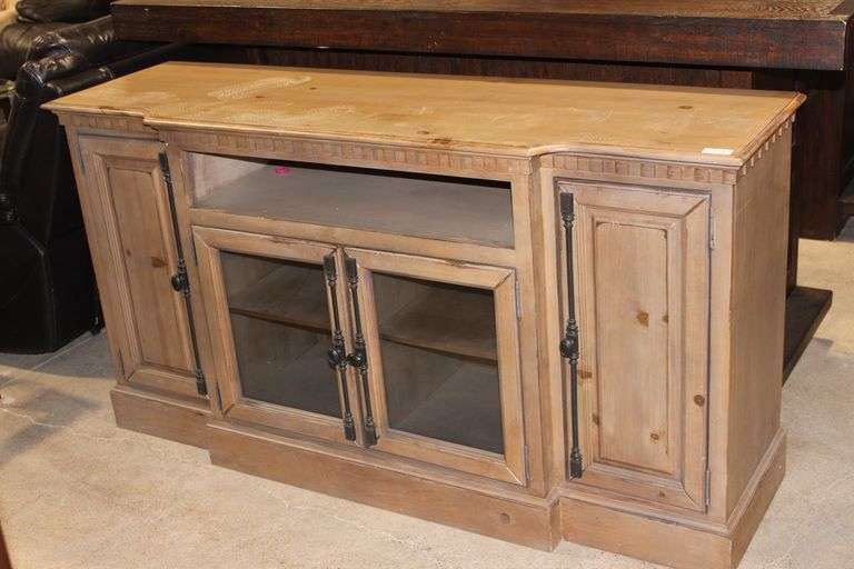 PROGRESSIVE FURNITURE ANDOVER COURT COLLECTION 68" CONSOLE  MODEL: P745–68 SOLID WOOD APROX 179LBS 68"W x 20"D x 36" **see photo for product details** APROX RETAIL $1,100