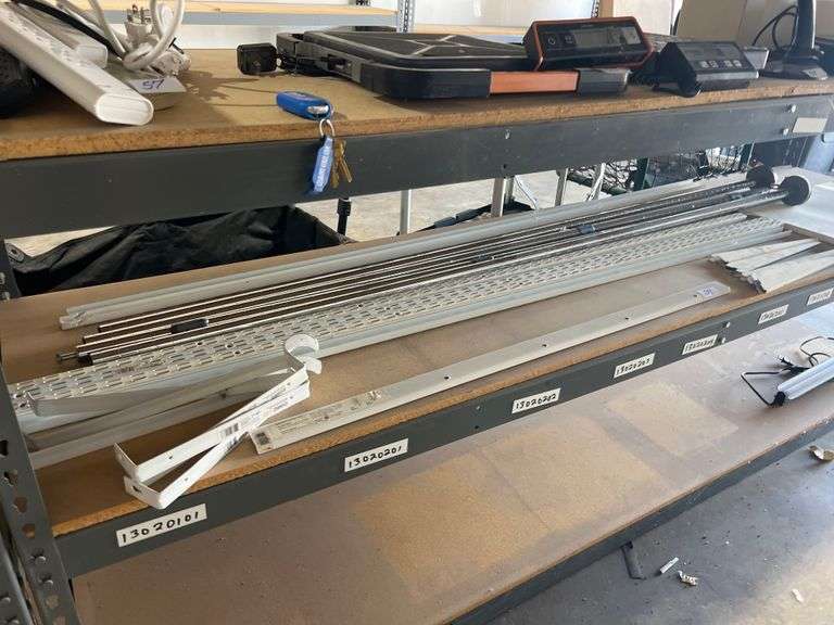 VARIETY OF METAL SHELVING ACCESSORIES