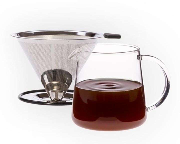 TREND GLASS 0.5L COFFEE MAKER 3-CUPS WITH STAINLESS STEEL STRAINER 220044