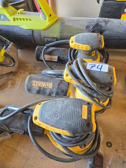 DEWALT DWE6423 RANDOM ORBIT PALM SANDER WITH BAG 3A 8000 - 12000RPM