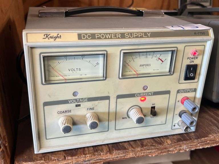 KNIGHT DC POWER SUPPLY K-7750 WITH POWER CABLE