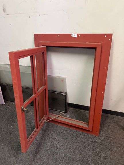 SOLID IRON WINDOW PANE APROX 42" x 30"