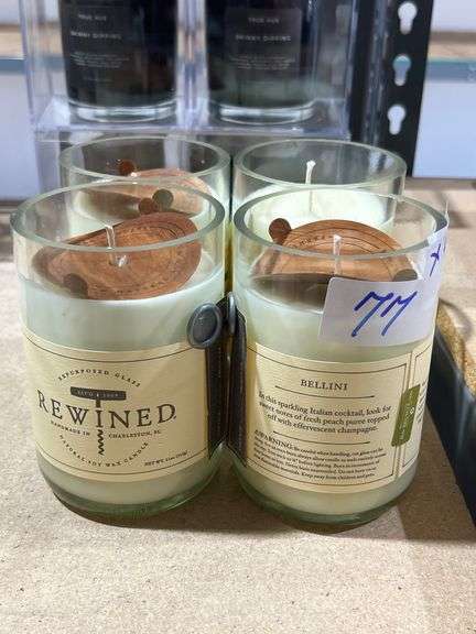 REWINED HANDMADE NATURAL SOY WAX CANDLES 11OZ BELLINI SCENT