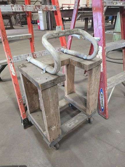 CUSTOM MADE CART APROX 18"x11"x29" TOTAL