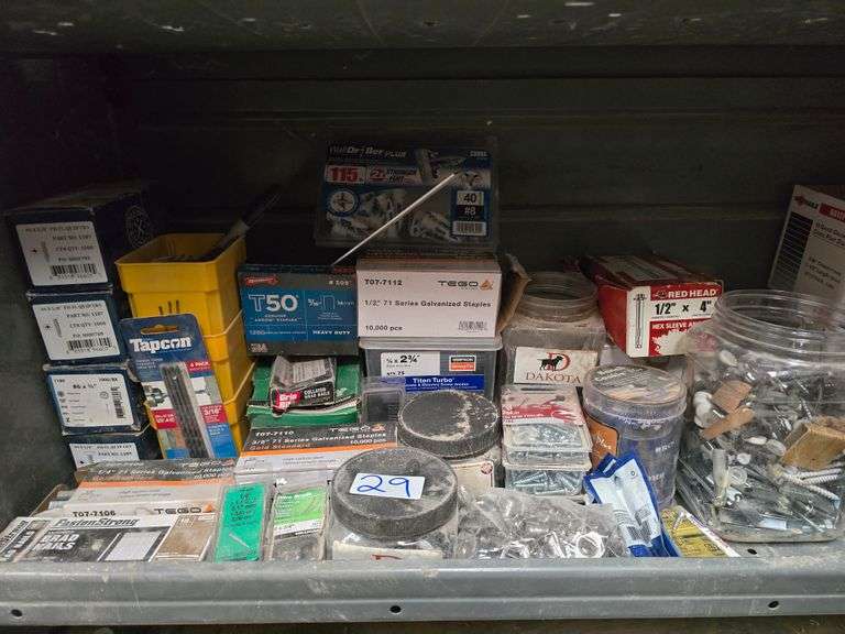 A WIDE VARIETY OF HARDWARE MOST SORTED IN BOX