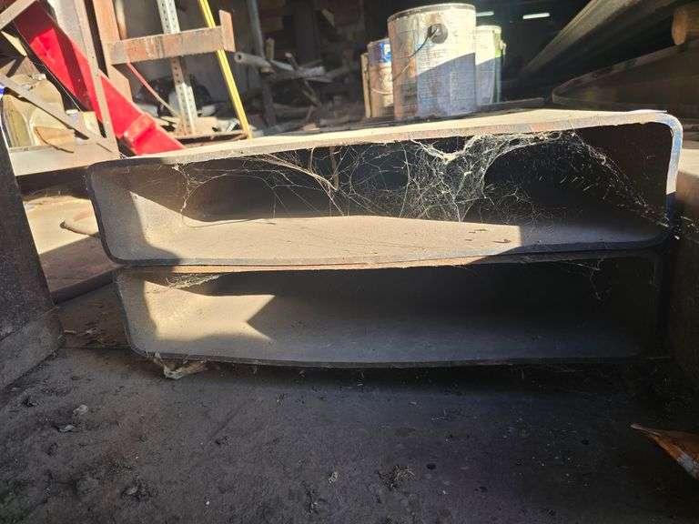 SQUARE RECTANGLE TUBE STEEL STOCK APROX 20" x 4" x 25'