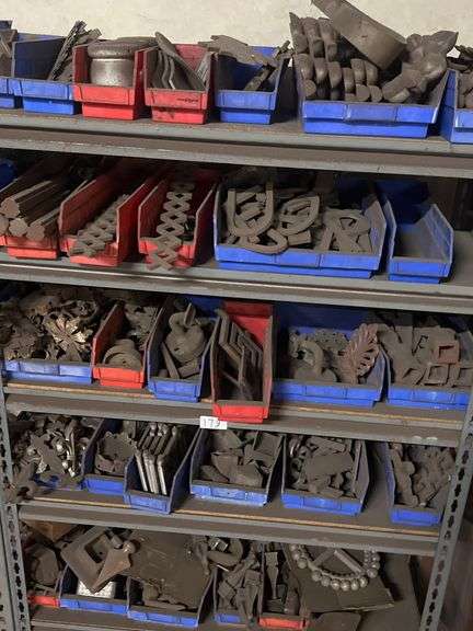 SOLID IRON CUSTOM MADE FENCING DÉCOR / HARDWARE / ACCESSORIES WITH MULTIPLE PCS PER BIN **bins & shelves not included** SOLD PER BIN LOT