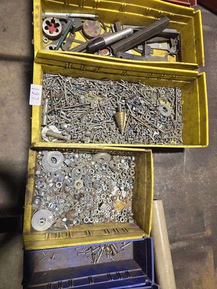 VARIOUS HARDWARE **bins not included, but sold per bin lot