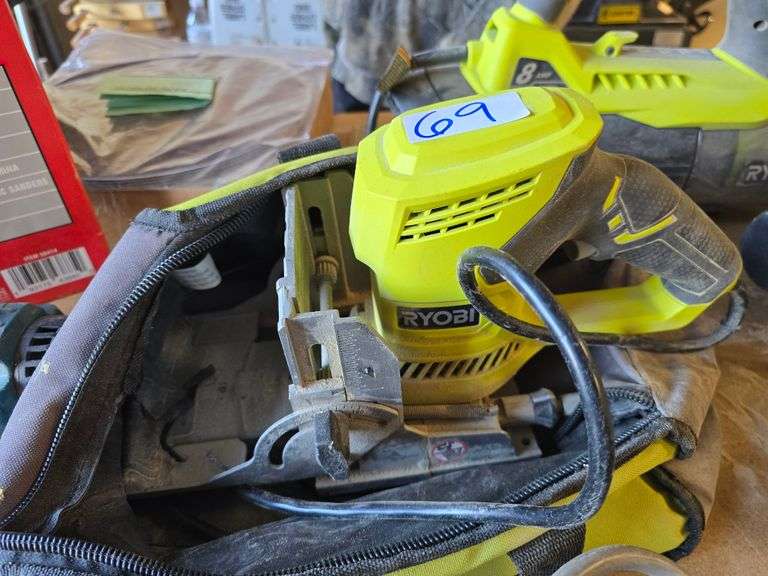 RYOBI JM83 6A CORDED AC BISCUIT JOINER 11,000RPM 4" WITH SOFT CASE INCLD.