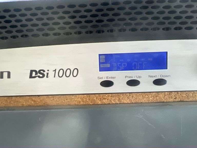 CROWN DSI 1000 PROFESSIONAL POWER AMPLIFIER JBL DIGITAL SCREEN SERIES WITH MANY NEEDED CABLES