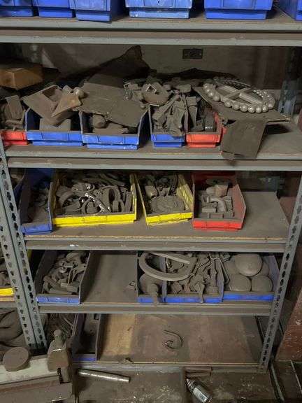 SOLID IRON CUSTOM MADE FENCING DÉCOR / HARDWARE / ACCESSORIES WITH MULTIPLE PCS PER BIN **bins & shelves not included** SOLD PER BIN LOT