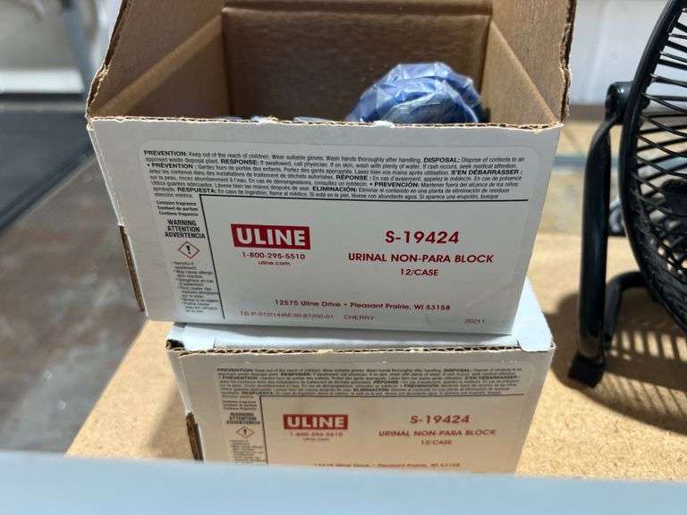 ULINE S-19424 URINAL NON-PARA BLOCK INCLUDING CASE OF 12 AND CASE OF 8