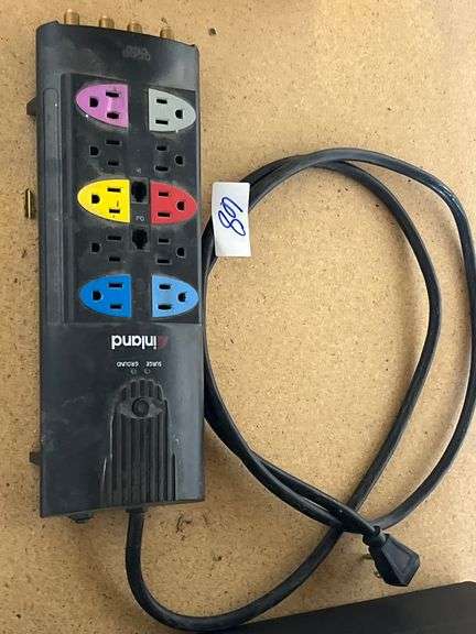 INLAND SURGE PROTECTOR POWER STRIP 10-OUTLET MODEL MX10-FCC  15A 60HZ 1875W