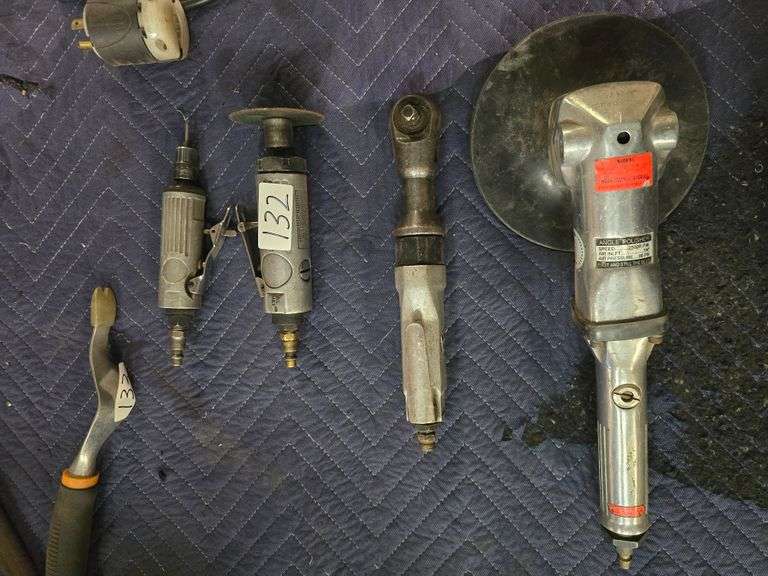 PNEUMATIC HAND TOOLS INCLUDING ANGLE POLISHER, RATCHET, , CUTTOFF ECT