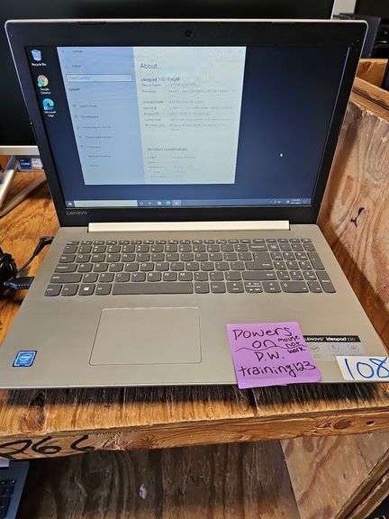 LENOVO IDEAPAD 330 LAPTOP MODEL 330-15IGM WITH INTEL POWER ON WITH PASSWORD INCLD.