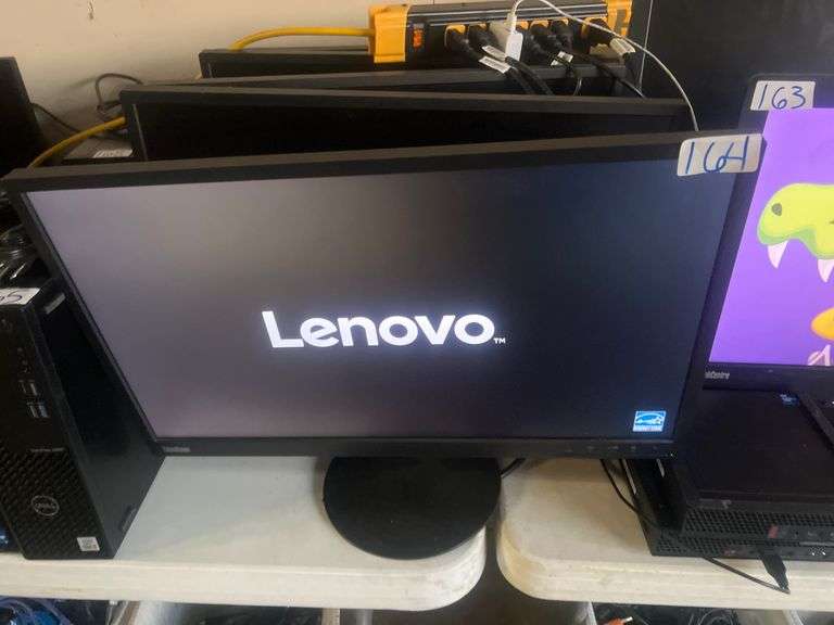 LENOVO 24" MONITOR MODEL E24-10 WITH SINGLE POWER CABLE INCLD. WITH LOT