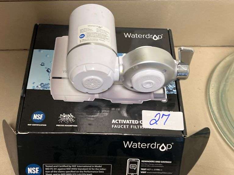 WATERDROP ACTIVATED CHARCOAL FAUCET FILTRATION SYSTEM MODEL WD-FC-01