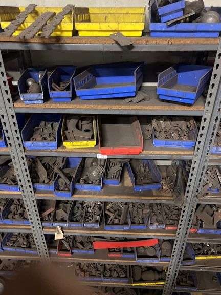 SOLID IRON CUSTOM MADE FENCING DÉCOR / HARDWARE / ACCESSORIES WITH MULTIPLE PCS PER BIN **bins & shelves not included** SOLD PER BIN LOT