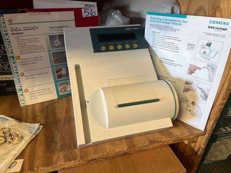 BAYER DCA 2000+ HEMOGLOBIN A1C ANALYZER WITH QUICK REFERENCE GUIDE