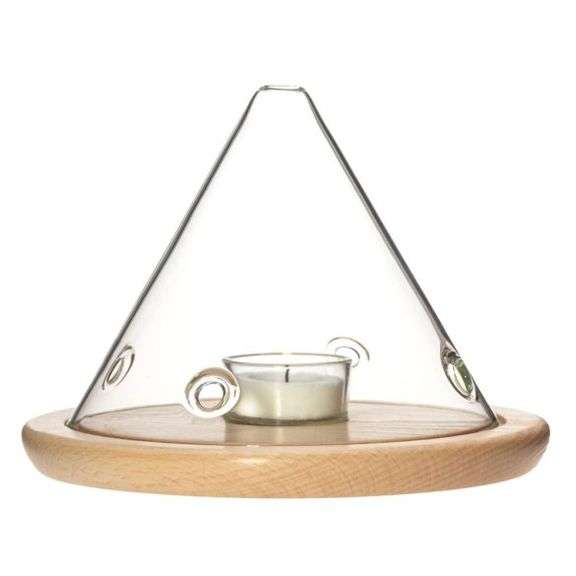 TRENDGLAS CANDLE LIGHT LARGE WITH WOODEN BOARD 302122