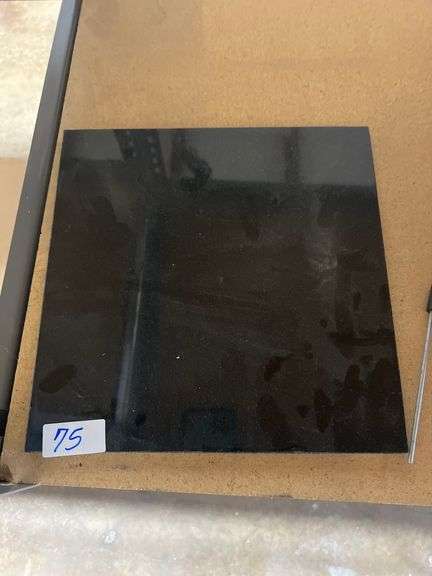 12"SQ GRANITE BLACK TILE