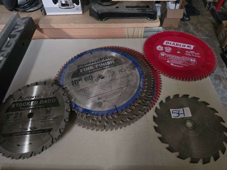 MOSTLY 10" SAW BLADES INCLUDING DIABLO D1084L ; AVANTIPRO FINE FINISH 60T ECT