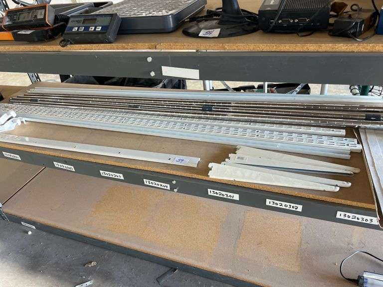 VARIETY OF METAL SHELVING ACCESSORIES
