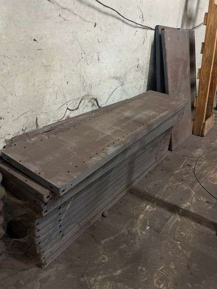 DISASSEMBLED METAL SHELVING UNIT