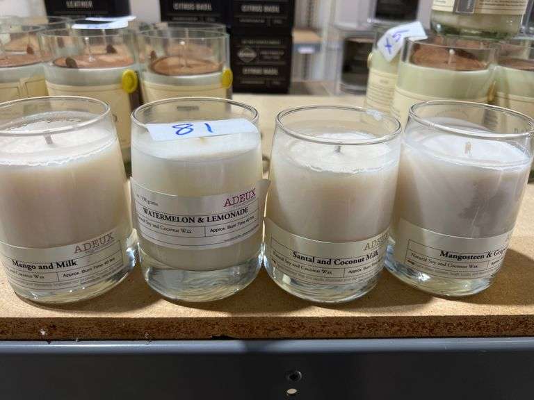 ADEUX 7OZ NATURAL SOY & COCONUT WAX CANDLES IN VARIOUS SCENTS