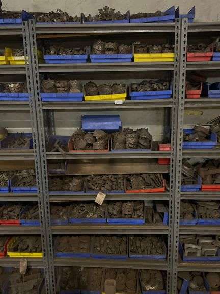 SOLID IRON CUSTOM MADE FENCING DÉCOR / HARDWARE / ACCESSORIES WITH MULTIPLE PCS PER BIN **bins & shelves not included** SOLD PER BIN LOT