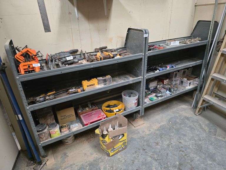 ADRIAN STEEL METAL 3-TIER SHELVING UNIT APROX 44"x14"x46" **Pickup after 2pm!!