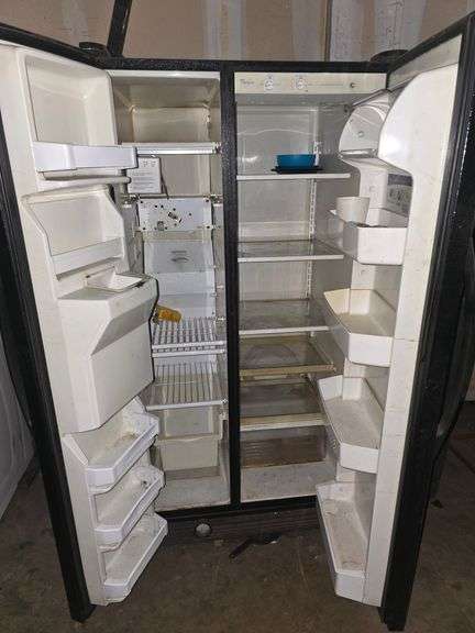 WHIRLPOOL ED5GHGXMB00 DOUBLE DOOR FRIDGE WITH FREEZER APROX 3'x30"x69"