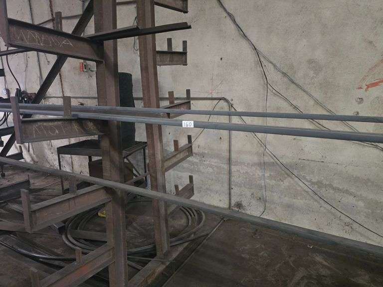 20' IRON RECTANGLE SOLID STOCK APROX 1.5" x 5/8"