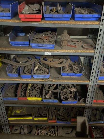SOLID IRON CUSTOM MADE FENCING DÉCOR / HARDWARE / ACCESSORIES WITH MULTIPLE PCS PER BIN **bins & shelves not included** SOLD PER BIN LOT