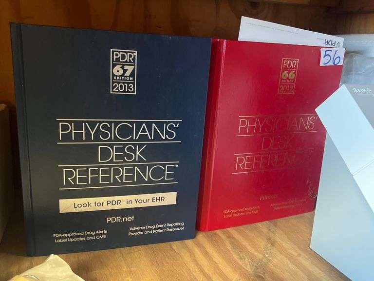 PDR PHYSICIANS DESK REFERENCE BOOK INCLUDING  66 EDITION 2012 AND 64 EDITION 2010