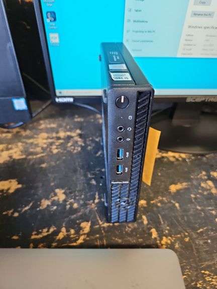 DELL OPTIPLEX 3080 MICRO PC WITH CORE i5 INTEL MODEL D14U POWERS ON WITH PASSWORD INCLD. WITH SCEPTRE F24 24" MONITOR, HDMI CABLE INCLD.