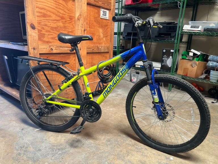 MONGOOSE SEPTER NEON BICYCLE MODEL R3022TG WITH SCHWIN CARGO RACK