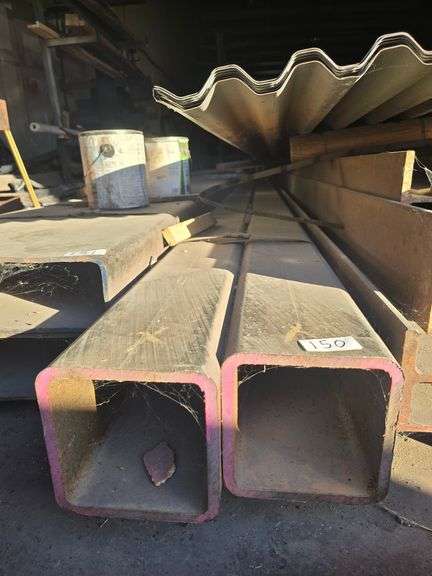 SQUARE STEEL HOLLOW STOCK APROX 6" x 25'