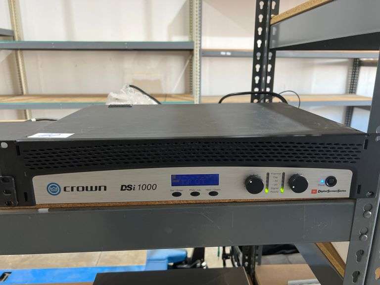 CROWN DSI 1000 PROFESSIONAL POWER AMPLIFIER JBL DIGITAL SCREEN SERIES WITH MANY NEEDED CABLES