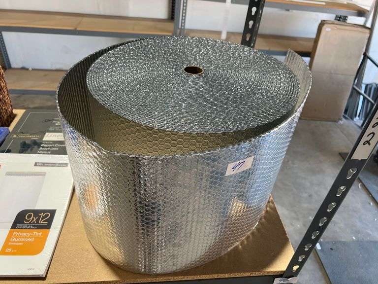 REFLECTIVE BUBBLE INSULATION ROLL APROX 1'W WITH 8" RADIUS